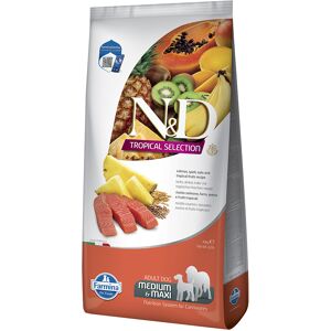 N&D Tropical Selection 10kg N&D Dog Tropical Selection Adult Medium/Maxi met zalm droog hondenvoer N&D Tropical Selection 10kg N&D Dog Tropical Selection Adult Medium/Maxi met zalm droog hondenvoer