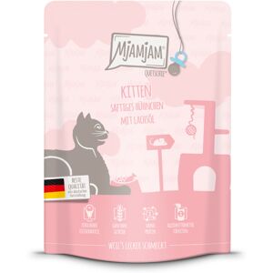MjAMjAM Squeeze 6 x 300 g of 24 x 300 g - Kitten Kip met Zalmolie (6 x 300 g) MjAMjAM Squeeze 6 x 300 g of 24 x 300 g - Kitten Kip met Zalmolie (6 x 300 g)