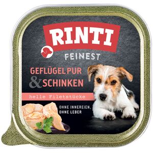RINTI Fijnste 11 x 150 g Hondenvoer - Gevogelte & Ham RINTI Fijnste 11 x 150 g Hondenvoer - Gevogelte & Ham