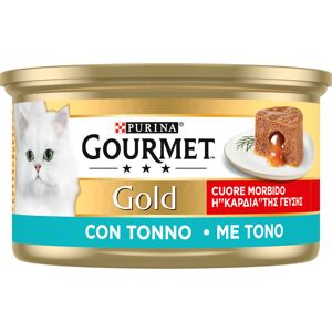 24x85g Gourmet Gold Smeltende Kern Tonijn Natvoer Kat 24x85g Gourmet Gold Smeltende Kern Tonijn Natvoer Kat