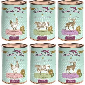 Terra Canis Graanvrij 6 x 400 g - Mixpakket (3 Soorten, Rund, Kip & Hert) Terra Canis Graanvrij 6 x 400 g - Mixpakket (3 Soorten, Rund, Kip & Hert)