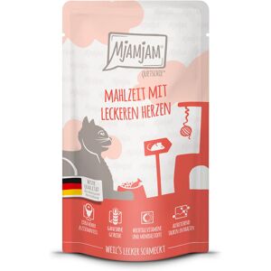 12x125g MjAMjAM Quetschie Harten nat kattenvoer 12x125g MjAMjAM Quetschie Harten nat kattenvoer