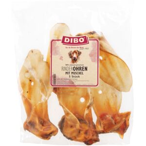 Dubbelpak: 2x350g DIBO runderoren met mossel hondensnacks Dubbelpak: 2x350g DIBO runderoren met mossel hondensnacks