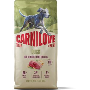 12 kg Carnilove True Fresh Junior Large Breeds met eend droog hondenvoer 12 kg Carnilove True Fresh Junior Large Breeds met eend droog hondenvoer