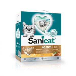 2x6l Sanicat Active Gold Kattenbakvulling 2x6l Sanicat Active Gold Kattenbakvulling