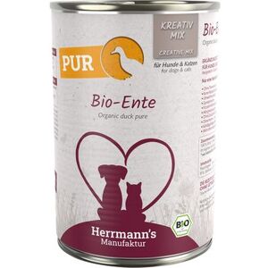 Herrmanns Herrmann's Vlees Puur 6 x 400 g - Bio-Eend Herrmanns Herrmann's Vlees Puur 6 x 400 g - Bio-Eend