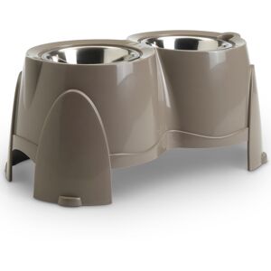 2x 1,5L Hoogte 28 cm Savic Ergo Feeder Hondenbar Lichtgrijs 2x 1,5L Hoogte 28 cm Savic Ergo Feeder Hondenbar Lichtgrijs