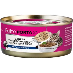 6x156g Feline Tonijn met Garnalen Porta 21 Kattenvoer 6x156g Feline Tonijn met Garnalen Porta 21 Kattenvoer