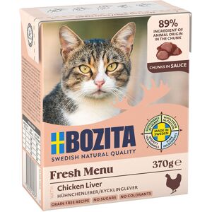 24x370g stukjes in Saus met Kippenlever Bozita Kattenvoer 24x370g stukjes in Saus met Kippenlever Bozita Kattenvoer