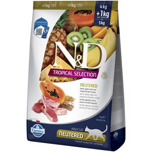N&D Tropical Selection 5kg N&D Cat Tropical Selection Gecastreerd met lam droogvoer voor katten N&D Tropical Selection 5kg N&D Cat Tropical Selection Gecastreerd met lam droogvoer voor katten