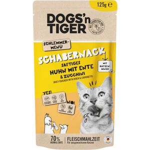 12x125g Dogs'n Tiger Cat Kip Eend natvoer voor katten 12x125g Dogs'n Tiger Cat Kip Eend natvoer voor katten