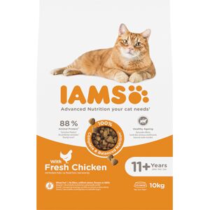 10kg IAMS Advanced Nutrition Senior droogvoer voor katten 11+ met kip 10kg IAMS Advanced Nutrition Senior droogvoer voor katten 11+ met kip