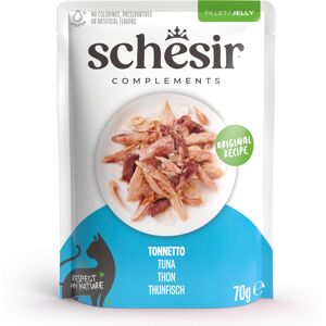 Voordeelverpakking Schesir Complementen filet in gelei 24 x 70 g - Tonijn Voordeelverpakking Schesir Complementen filet in gelei 24 x 70 g - Tonijn