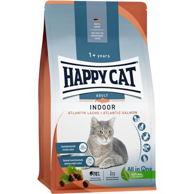 Happy Cat Indoor Atlantische Zalm Kattenvoer - 4 kg Happy Cat Indoor Atlantische Zalm Kattenvoer - 4 kg
