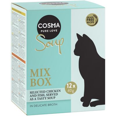 48x40g Cosma Soup Kattenvoer - Diverse Smaken 48x40g Cosma Soup Kattenvoer - Diverse Smaken