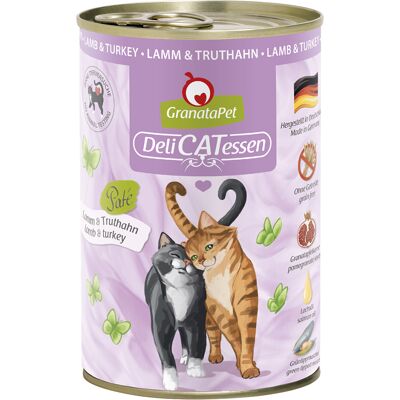 GranataPet DeliCatessen 6 x 400 g Kattenvoer - Lam & Kalkoen GranataPet DeliCatessen 6 x 400 g Kattenvoer - Lam & Kalkoen