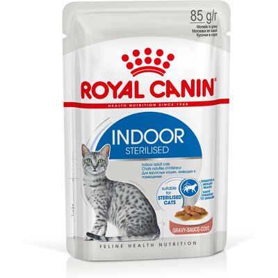 12x85g Indoor Sterilised in Saus Royal Canin Kattenvoer 12x85g Indoor Sterilised in Saus Royal Canin Kattenvoer