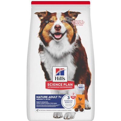 14kg Mature Adult 7+ Medium met Kip Hill's Science Plan Hondenvoer 14kg Mature Adult 7+ Medium met Kip Hill's Science Plan Hondenvoer