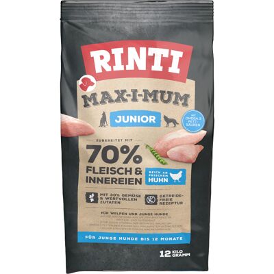 Rinti Max-i-mum Junior Kip Hondenvoer - 12 kg Rinti Max-i-mum Junior Kip Hondenvoer - 12 kg