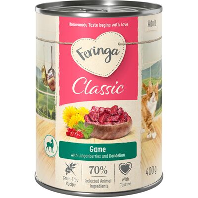 6x400g Wild Classic Meat Menu Feringa Kattenvoer 6x400g Wild Classic Meat Menu Feringa Kattenvoer