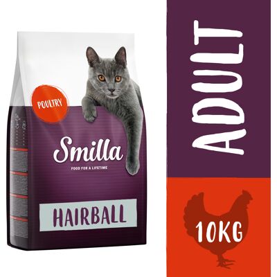 10kg Smilla Hairball met Gevogelte Katten Droogvoer 10kg Smilla Hairball met Gevogelte Katten Droogvoer