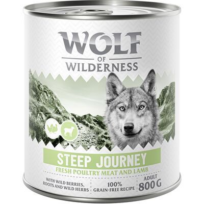 6x800g Adult Steep Journey Wolf of Wilderness "Expedition" Hondenvoer 6x800g Adult Steep Journey Wolf of Wilderness "Expedition" Hondenvoer