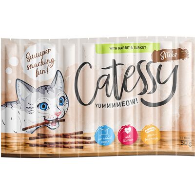 150x5g Sticks Konijn & Kalkoen Catessy Kattensnacks 150x5g Sticks Konijn & Kalkoen Catessy Kattensnacks