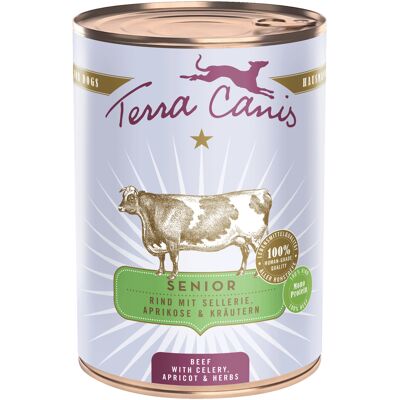 6x 400g Terra Canis Menü Senior Rund Honden natvoer 6x 400g Terra Canis Menü Senior Rund Honden natvoer