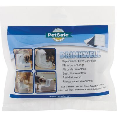 - Voordeelpakket: Vervangfilter 3 x 3 stuks - PetSafe® Drinkwell® Platinum Drinkfontein - Voordeelpakket: Vervangfilter 3 x 3 stuks - PetSafe® Drinkwell® Platinum Drinkfontein