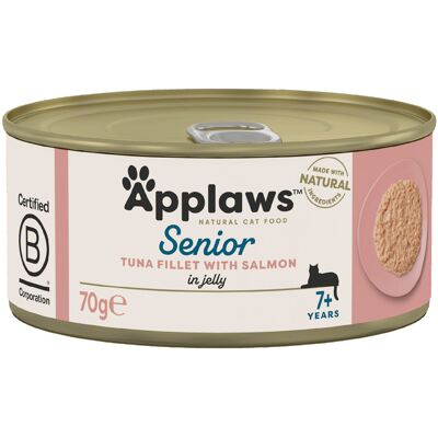 24x70g Applaws Senior Tonijn met zalm natvoer voor katten 24x70g Applaws Senior Tonijn met zalm natvoer voor katten
