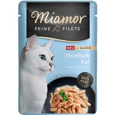 24x100g Miamor Fijne Filets in Saus Tonijn natvoer voor katten 24x100g Miamor Fijne Filets in Saus Tonijn natvoer voor katten
