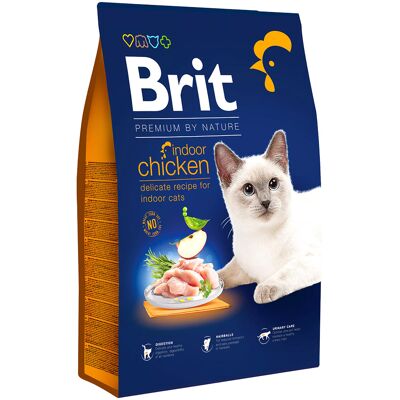 8kg Brit Premium by Nature Cat Indoor kippenvoer droog 8kg Brit Premium by Nature Cat Indoor kippenvoer droog