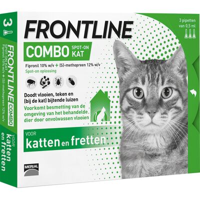 3 Pipetten Frontline Combo Spot-On Kat 3 Pipetten Frontline Combo Spot-On Kat