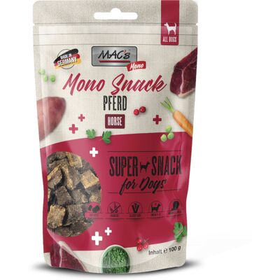 Voordeelpakket: 6x100g MAC's Dog Mono Snack Paarden hondensnacks Voordeelpakket: 6x100g MAC's Dog Mono Snack Paarden hondensnacks