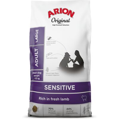 12kg Arion Original Adult Large Breed Lam & Rijst Hondenvoer Droog 12kg Arion Original Adult Large Breed Lam & Rijst Hondenvoer Droog