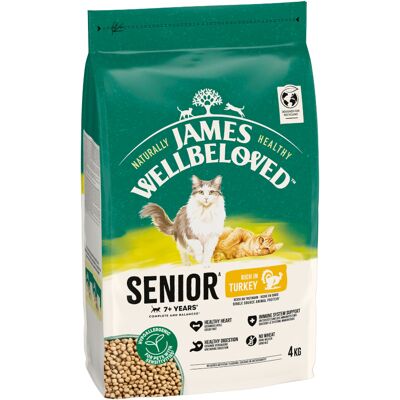 James Wellbeloved Senior Cat Hypoallergenic Kalkoen & Rijst - 4 kg James Wellbeloved Senior Cat Hypoallergenic Kalkoen & Rijst - 4 kg