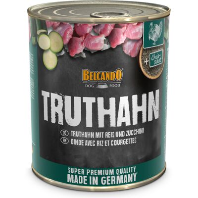 6x800g Super Premium Kalkoen met rijst & courgette Belcando Hondenvoer 6x800g Super Premium Kalkoen met rijst & courgette Belcando Hondenvoer