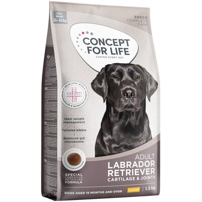 Concept for Life Labrador Retriever Adult - Nieuw Receptuur: Voordeelpakket: 4 x 1,5 kg Concept for Life Labrador Retriever Adult - Nieuw Receptuur: Voordeelpakket: 4 x 1,5 kg