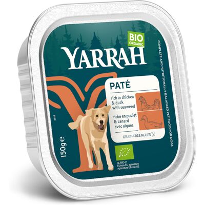 Yarrah Biologische Paté 12 x 150 g - Bio Kip met Bio Eend en Bio Zeewier Yarrah Biologische Paté 12 x 150 g - Bio Kip met Bio Eend en Bio Zeewier