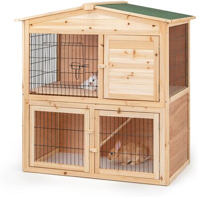 Lionto konijnenhok NatureLodge 98x54x100cm kleine dieren Lionto konijnenhok NatureLodge 98x54x100cm kleine dieren