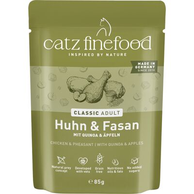 catz finefood Maaltijdzakjes Voordeelpakket 16 x 85 g Kattenvoer - Kip & Fazant catz finefood Maaltijdzakjes Voordeelpakket 16 x 85 g Kattenvoer - Kip & Fazant