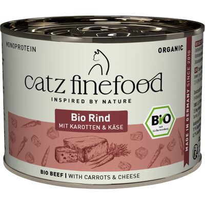 Voordeelpakket catz finefood Bio 24 x 200 g - Bio-Rund Voordeelpakket catz finefood Bio 24 x 200 g - Bio-Rund