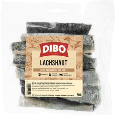 4x50g Dibo Zalmhuid Hondensnacks 4x50g Dibo Zalmhuid Hondensnacks
