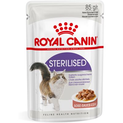 12x85g Sterilised in Saus Royal Canin Kattenvoer 12x85g Sterilised in Saus Royal Canin Kattenvoer