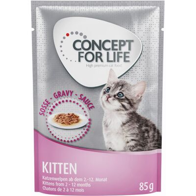 Voordeelpakket Concept for Life 24 x 85 g Kattenvoer - Kitten in Saus Voordeelpakket Concept for Life 24 x 85 g Kattenvoer - Kitten in Saus