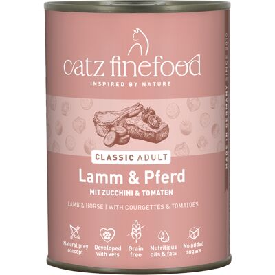 catz finefood 6 x 400 g - Lam & Paard catz finefood 6 x 400 g - Lam & Paard