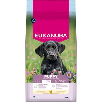 15kg Eukanuba Premium Nutrition Puppy Large & Giant Breed Kip droogvoer voor honden 15kg Eukanuba Premium Nutrition Puppy Large & Giant Breed Kip droogvoer voor honden