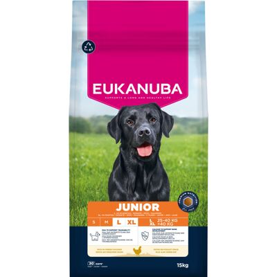 15kg Eukanuba Premium Nutrition Eukanuba Premium Nutrition Junior Grote & Reuzen ras Kip Hondenvoer 15kg Eukanuba Premium Nutrition Eukanuba Premium Nutrition Junior Grote & Reuzen ras Kip Hondenvoer