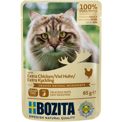 12x85g Plenty of Chicken Bozita Morsels in Sauce Pouch hondenvoer 12x85g Plenty of Chicken Bozita Morsels in Sauce Pouch hondenvoer