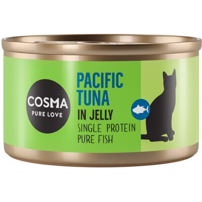 Cosma Original in Gelei Voordeelpakket Kattenvoer 24 x 85 g - Pacifische Tonijn Cosma Original in Gelei Voordeelpakket Kattenvoer 24 x 85 g - Pacifische Tonijn